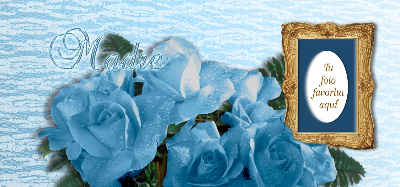 Bouquet Of Roses Blue Blue Madre (Spanish)